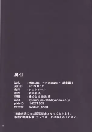 Mitsuha ～Netorare～ 総集編Ⅰ