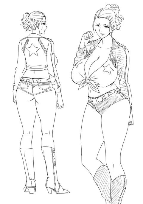 twin Milf Color Page Hokan Pack