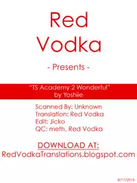 (C84) [Semimogura (Yoshiie)] TS Gakuen Wonderful 2 [English] =RED=