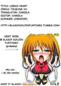 (C72) [KDFT (Tsukune-Ya)] Libido Heart [Magical Girl Lyrical Nanoha] [English]