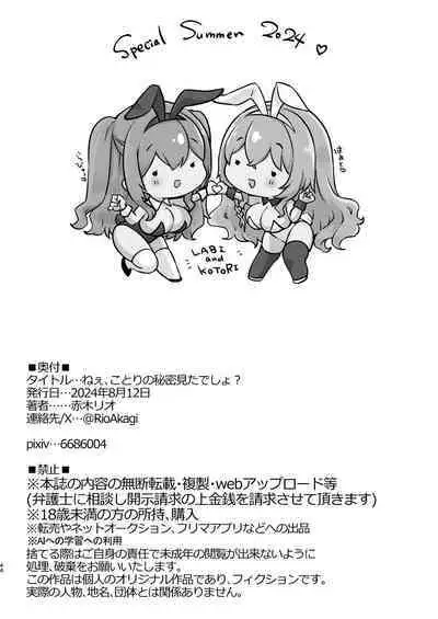 Nee, Kotori no Himitsu Mitadesho? | 呐、琴里的秘密被你看到了对吧？